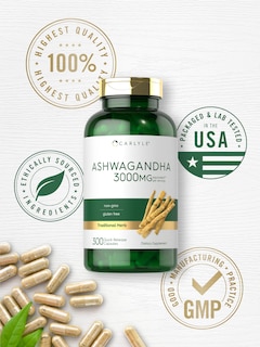 Foto 4 | Foto 4 | Suplemento Carlyle Ashwagandha 3000 mg 300 Cápsulas - Venta Internacional