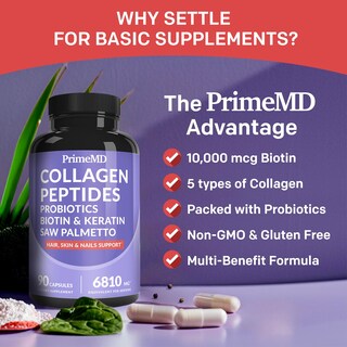 Foto 7 | Foto 7 | Suplemento Primemd 27 en 1 con Biotina 10000 mcg - Venta Internacional