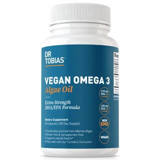 Foto 1 | Foto 1 | Suplemento de Aceite de Algas Omega 3 Vegano Dr. Tobías 60 Cápsulas - Venta Internacional