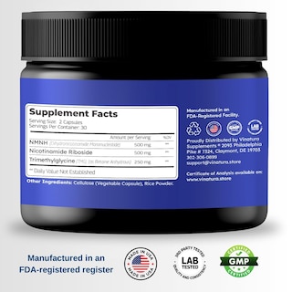 Foto 2 | Foto 2 | Suplemento Vinatura Nmnh Ribósido de Nicotinamida Y Tmg 1250 Mg - Venta Internacional