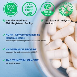 Foto 3 | Foto 3 | Suplemento Vinatura Nmnh Ribósido de Nicotinamida Y Tmg 1250 Mg - Venta Internacional