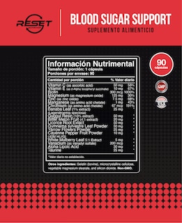 Foto 4 | Foto 4 | Reset Nutrition | Blood Sugar Support | Presión Alta | Hipertensión | Hecho En Usa | 90 Cápsulas