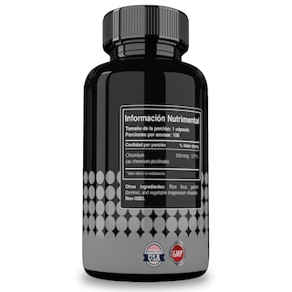 Foto 2 | Foto 2 | Reset Nutrition | Chromium Picolinate | Control De Apetito |  Picolinato De Cromo | Hecho En Usa | 200 Mcg |100 Cápsulas |