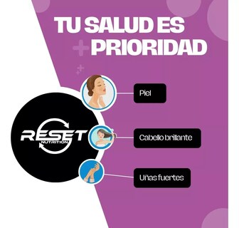 Foto 5 | Foto 5 | Suplemento Reset Nutrition Hair, Skin & Nails 60 Cápsulas Biotina Silica y Colágeno para Cabello Piel y Uñas Hecho en USA
