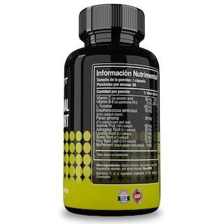 Foto 2 | Foto 2 | Reset Nutrition | Adrenal Support | Suplemento Glándulas Suprarenales | 100% Natural | Hecho En Usa | 60 Cápsulas