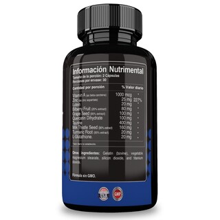 Foto 2 | Foto 2 | Reset Nutrition | Vision Support | Suplemento Para La Vista | Hecho En Usa | 60 Cápsulas