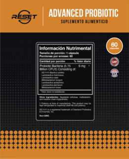 Foto 4 | Foto 4 | Reset Nutrition | Advanced Probiotic | Probioticos 60 Billones Ufc’s |defensas Y Digestión |  Hecho En Usa | 60 Cápsulas