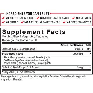 Foto 5 | Foto 5 | Suplemento Force Factor Maca Max 2000 mg 120 Cápsulas - Venta Internacional