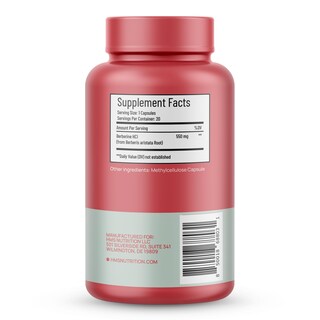 Foto 3 | Foto 3 | Suplemento Hms Nutrition Berberine Hcl 550 Mg 120 Cápsulas - Venta Internacional.