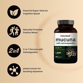 Foto 3 | Foto 3 | Suplemento Naturebell Mucuna Pruriens 1500 Mg 240 Cápsulas - Venta Internacional.