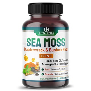 Foto 1 | Foto 1 | Suplemento Ultra Herbs Sea Moss De 12,900 Mg Con Aceite De Semilla Negra - Venta Internacional.