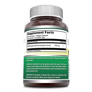 Foto 2 | Foto 2 | Suplemento Amazing Formulas, Gaba, 750 Mg, Cápsulas Vegetarianas, 200 Unidades - Venta Internacional.