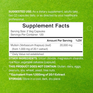 Foto 2 | Foto 2 | Suplemento, Oferta, Suplemento De Extracto De Hoja De Gordolobo, 20.000 Mg - Venta Internacional.