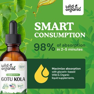 Foto 4 | Foto 4 | Suplemento De Gotu Kola Silvestre Y Orgánica En Gotas, 60 Ml, Sin Alcohol - Venta Internacional.