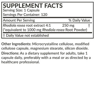 Foto 4 | Foto 4 | Suplemento Futurebiotics Rhodiola Rosea 1000 Mg 120 Cápsulas - Venta Internacional.
