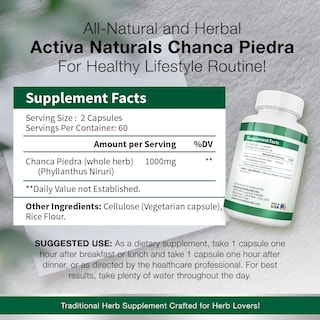 Foto 3 | Foto 3 | Suplemento Chanca Piedra De Activa Naturals Con Phyllanthus Niruri - Venta Internacional.