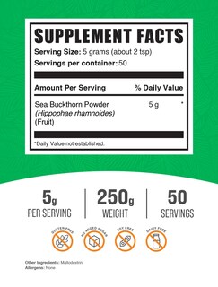 Foto 2 | Foto 2 | Suplemento Bulksupplements.com Polvo De Espino Amarillo 250 G - Venta Internacional.