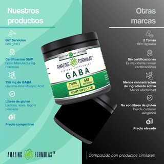 Foto 5 | Foto 5 | Amazing Formulas Gaba Powder Reducción Estrés Ansiedad 500 G