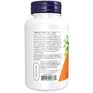 Foto 3 | Foto 3 | Suplemento Now Foods Rhodiola 500 Mg 120 Cápsulas Vegetarianas - Venta Internacional