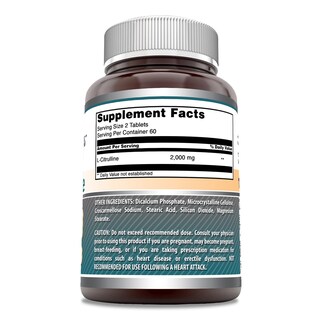 Foto 3 | Foto 3 | Suplemento Amazing Formulas L Citrulline 2000 Mg 120 Comprimidos - Venta Internacional.