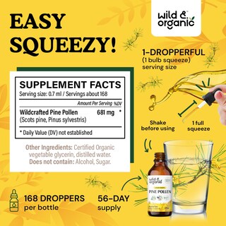 Foto 3 | Foto 3 | Suplemento De Tintura De Polen De Pino Silvestre Y Orgánico 120 Ml - Venta Internacional.