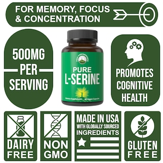 Foto 3 | Foto 3 | Suplemento Peak Performance, Cápsulas De L-serina, 500 Mg (60 Porciones) - Venta Internacional.