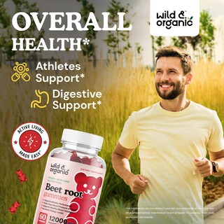 Foto 2 | Foto 2 | Suplementos: Gomitas De Raíz De Remolacha Silvestres Y Orgánicas, 1200 Mg - Venta Internacional.