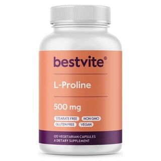 Foto 1 | Foto 1 | Suplemento Bestvite L-prolina 500 Mg (120 Cápsulas) Vegano - Venta Internacional.