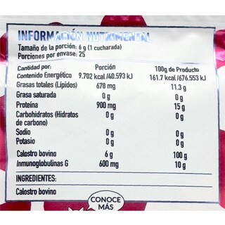 Foto 2 | Foto 2 | Calostro Bovino en Polvo 150 Gramos Protgt