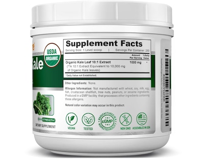 Foto 2 | Foto 2 | Suplemento De Extracto De 10.000 Mg De Col Rizada Orgánica Nusapure 10:1 - Venta Internacional.