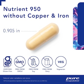 Foto 3 | Foto 3 | Suplemento Pure Encapsulations Nutrient 950 Sin Cobre Ni Hierro - Venta Internacional.