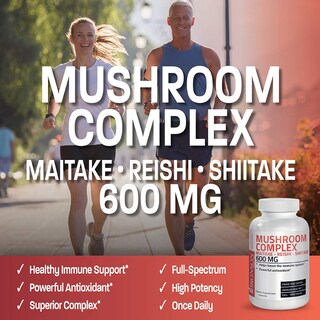 Foto 3 | Foto 3 | Suplemento Bronson Triple Mushroom Complex 600 Mg 120 Cápsulas - Venta Internacional.
