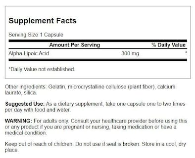 Foto 2 | Foto 2 | Suplemento De Ácido Ultra Alfa Lipoico Swanson 300 Mg 120 Cápsulas - Venta Internacional.