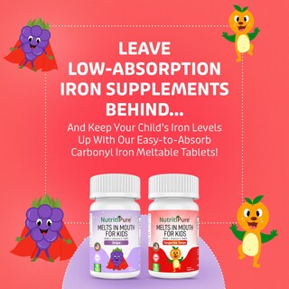 Foto 4 | Foto 4 | Suplemento De Hierro Masticable Nutritipure Ferronyl /carbonyl Iron - Venta Internacional.