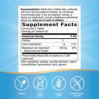 Foto 4 | Foto 4 | Suplemento De Glicinato De Magnesio Nature's Way 220 Mg 120 Tabletas - Venta Internacional.