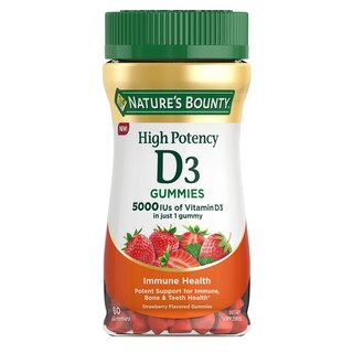 Foto 1 | Foto 1 | Suplemento Nature's Bounty En Gomitas Con Vitamina D3 De 5000 Ui, 60 Unidades - Venta Internacional.