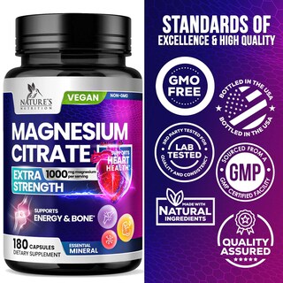 Foto 4 | Foto 4 | Suplemento de Magnesio Nature's Nutrition 1000 Mg 180 Cápsulas - Venta Internacional