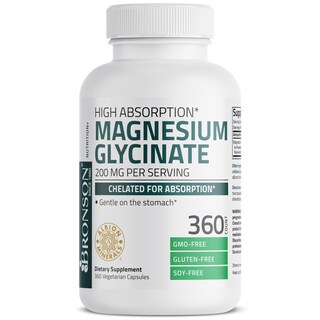 Foto 5 | Foto 5 | Suplemento de Glicinato de Magnesio Bronson 200 mg 360 Cápsulas - Venta Internacional