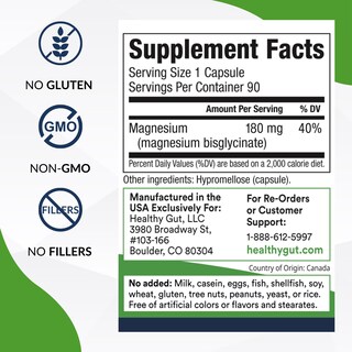 Foto 2 | Foto 2 | Suplemento Healthy Gut Magnesium-hp 180 Mg 90 Porciones - Venta Internacional.