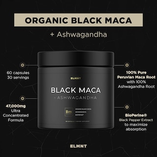Foto 6 | Foto 6 | Suplemento De Raíz De Maca Negra Orgánica Terra Elmnt 60 Cápsulas- Venta Internacional