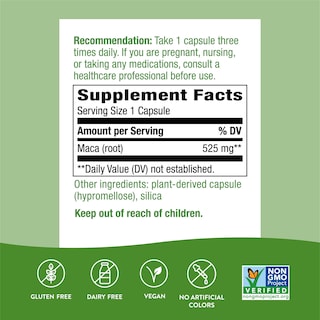 Foto 4 | Foto 4 | Suplemento De Raíz De Maca De Nature's Way, 525 Mg, 100 Cápsulas - Venta Internacional.
