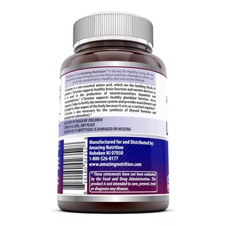 Foto 3 | Foto 3 | Amazing Formulas L-tyrosine 500 Mg Estrés Estrés Y Mejora Del Estado De Ánimo 180 Cápsulas