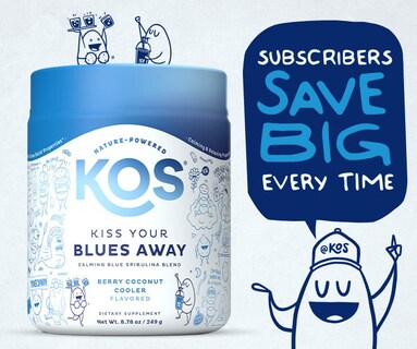 Foto 5 | Foto 5 | Superalimento En Polvo Kos Calming Blue Spirulina Con Ashwagandha 2 - Venta Internacional.