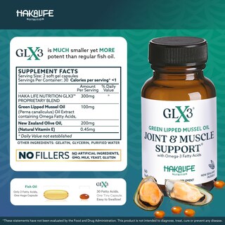 Foto 6 | Foto 6 | Suplemento De Aceite De Mejillón De Labios Verdes Glx3 De Haka Life Nutrition - Venta Internacional.