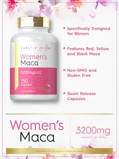 Foto 4 | Foto 4 | Suplemento Carlyle: Cápsulas De Raíz De Maca, 3200 Mg, 150 Unidades - Venta Internacional.