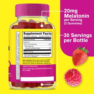 Foto 3 | Foto 3 | Gummies Wellyeah Melatonina, 20 Mg, Soporte Para Dormir, 60 Unidades (paquete De 2) - Venta Internacional.
