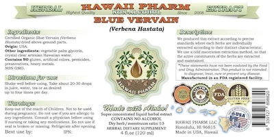 Foto 2 | Foto 2 | Suplemento Hawaiipharm De Extracto Sin Alcohol De Verbena Azul 60 Ml - Venta Internacional.