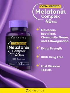 Foto 4 | Foto 4 | Suplemento Carlyle Melatonin Complex 40 Mg 150 Comprimidos - Venta Internacional.