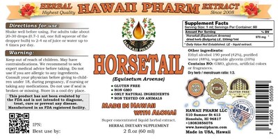 Foto 2 | Foto 2 | Extracto Líquido De Cola De Caballo (equisetum Arvense) 60 Ml Hawaii Pharm - Venta Internacional.