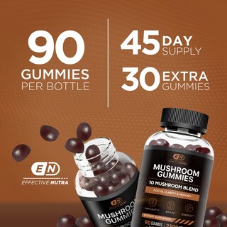 Foto 4 | Foto 4 | Gominolas De Hongos Effective Nutra Mushroom Complex 2500 Mg - Venta Internacional.